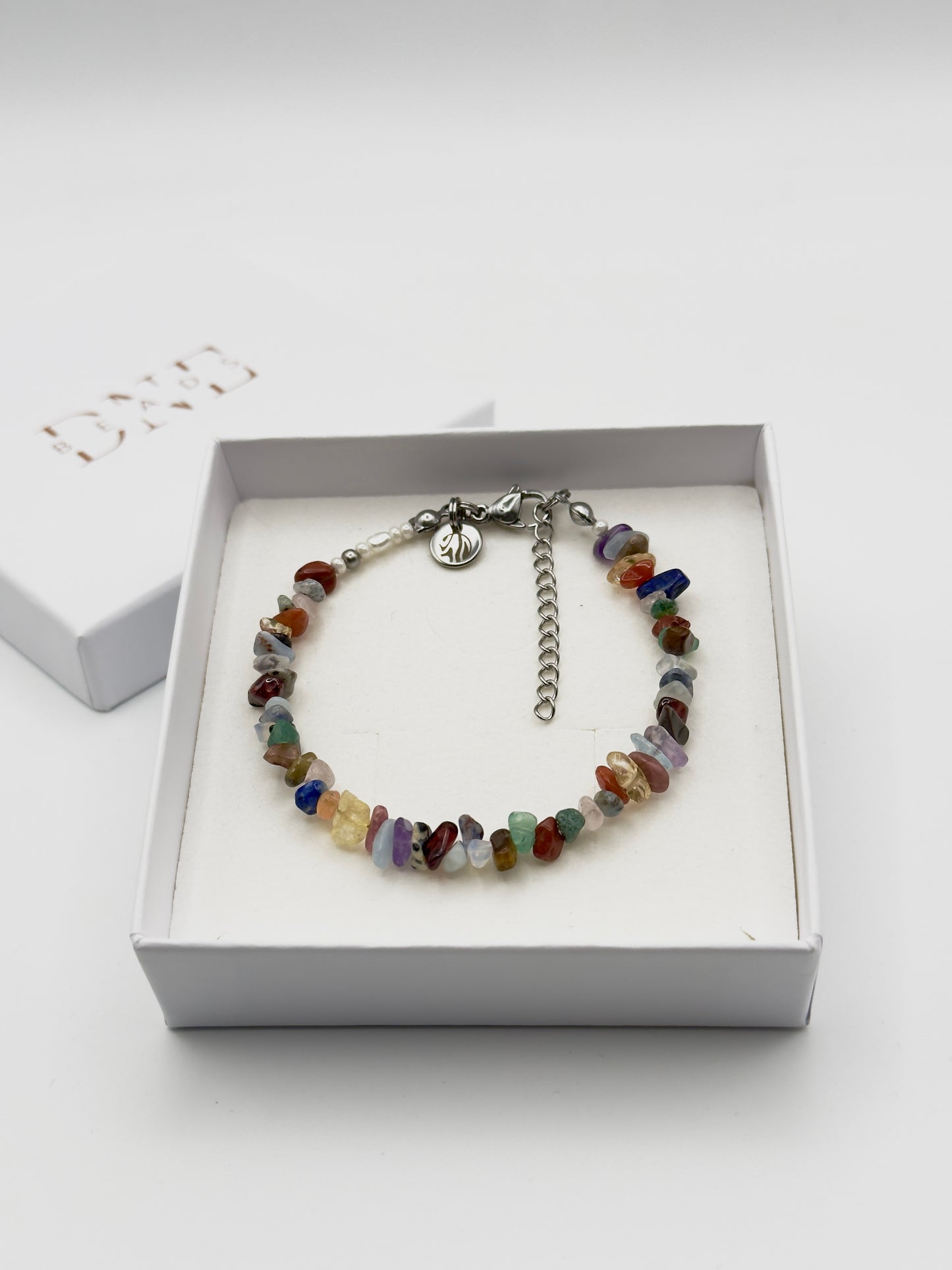 Edelsteinarmband "Splitter" aus verschiedenen Splitter-Edelsteinen