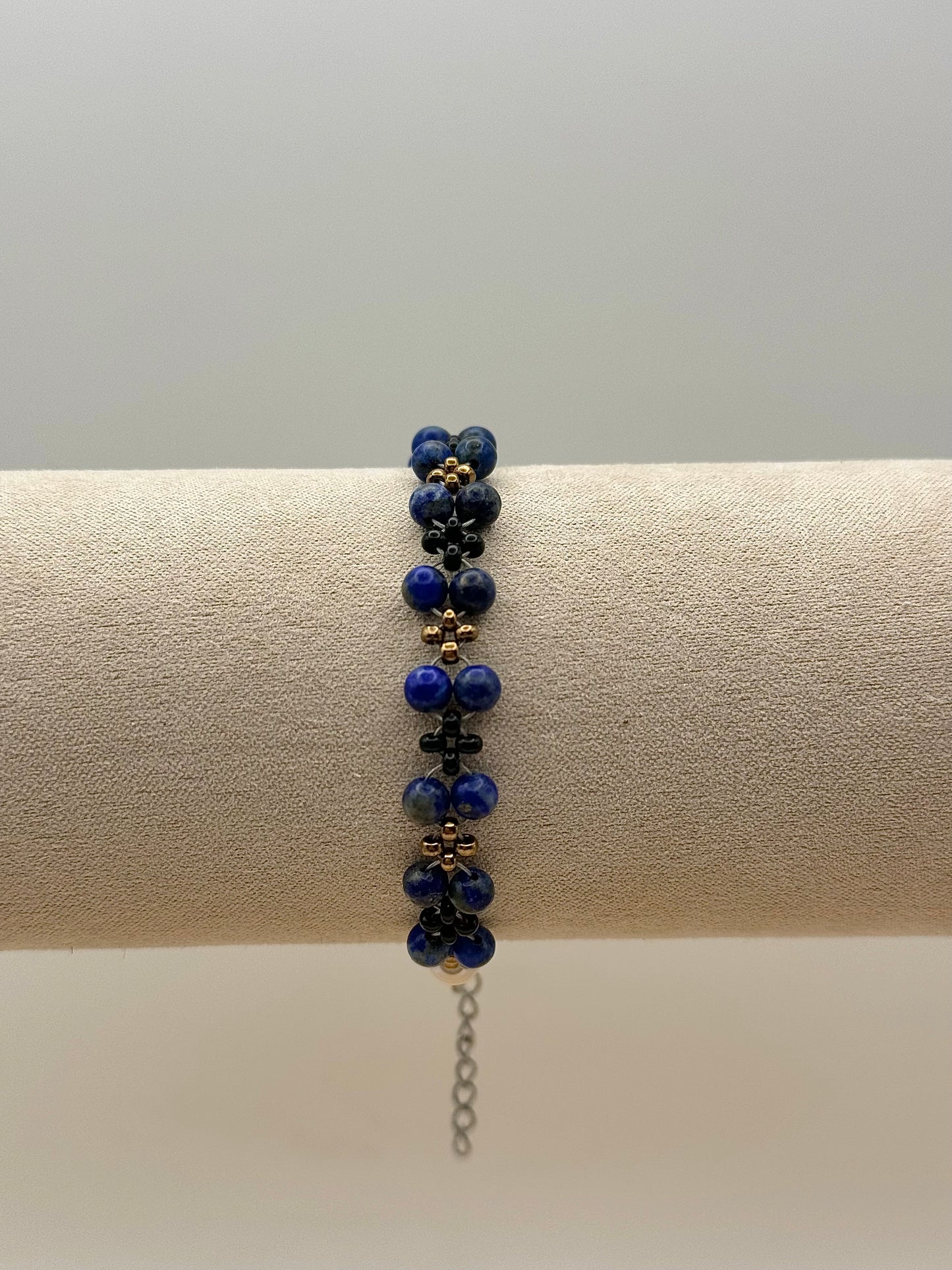 Edelsteinarmband "Twister" aus Lapis Lazuli