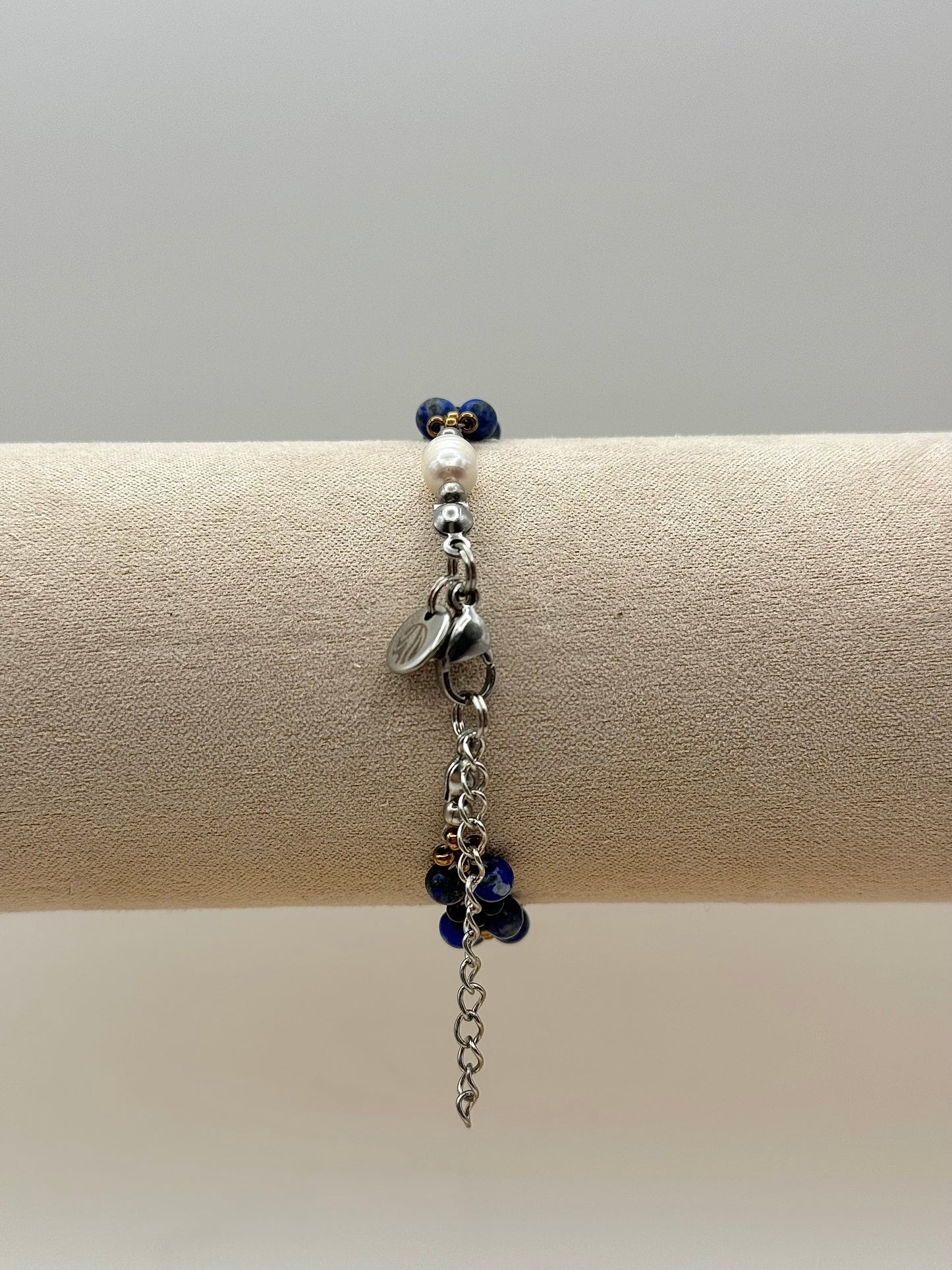 Edelsteinarmband "Twister" aus Lapis Lazuli
